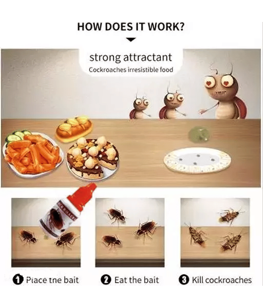 Vrunda home care solutions Hk creation Cockroach Paste cockroach gel Pack of 4 view 2
