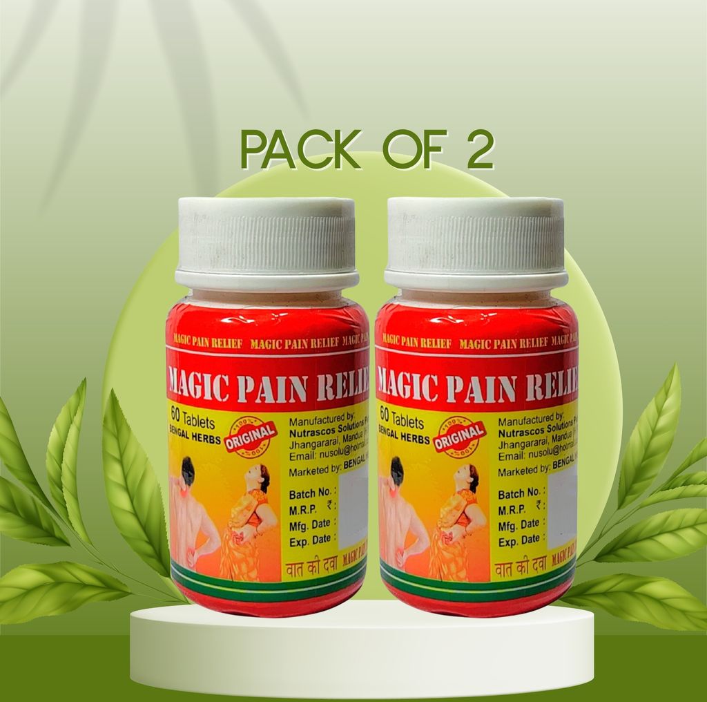 Magic Pain Relief Pack of 2 – Fast Acting Herbal Joint & Muscle Support view 2
