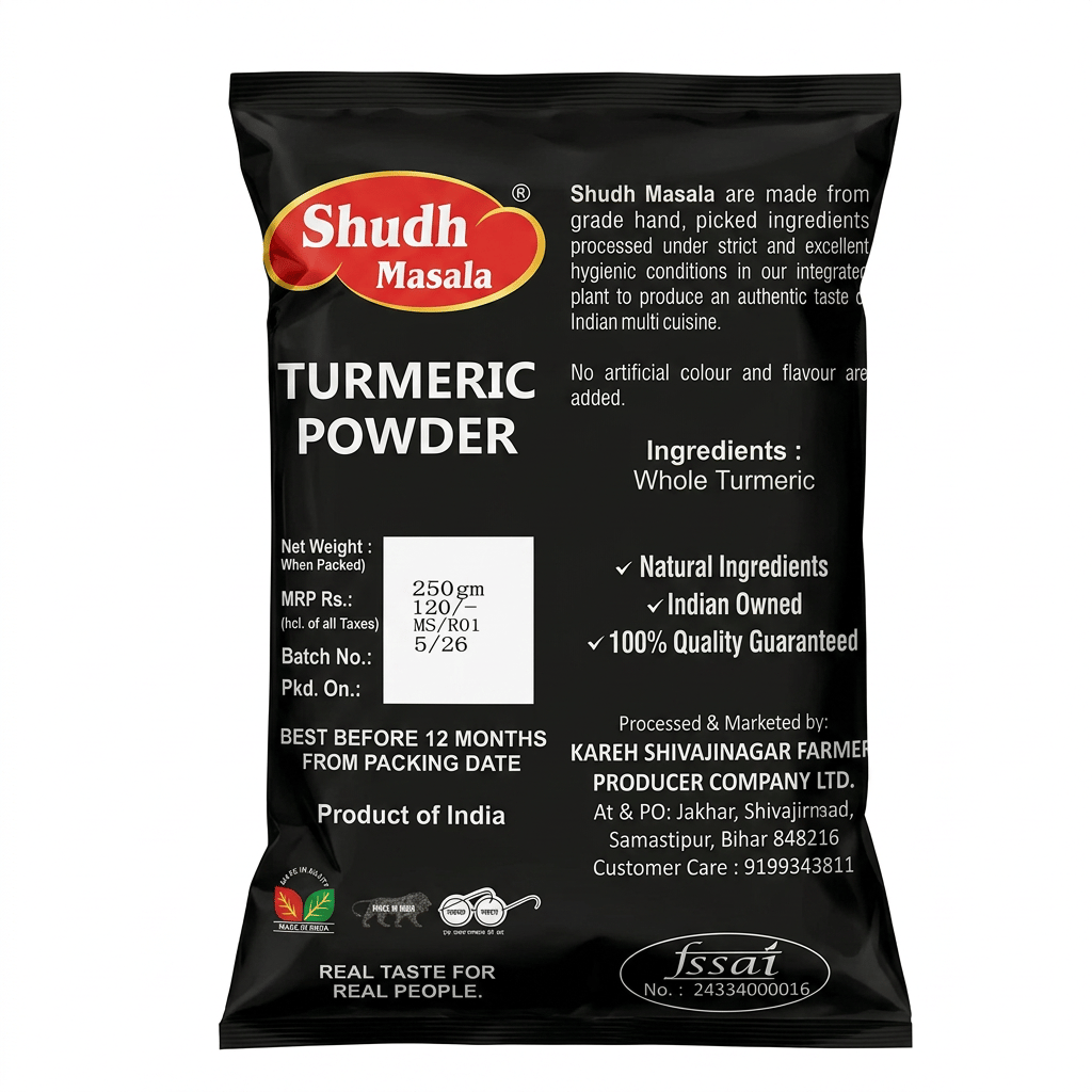 Shudh Masala Turmeric Powder 250gm view 2