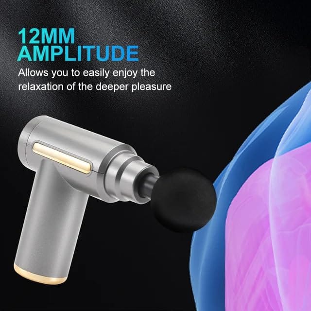 Gun Massager Machine for Pain Relief - Body, Neck, Shoulders, Back, Arms & Feet Massager- 6 Speed Settings -7 Type-C Charging for Muscle Pain Relief Recovery, and Relaxation for Stiff Shoulders and Tired Muscles (Multi Color) view 2