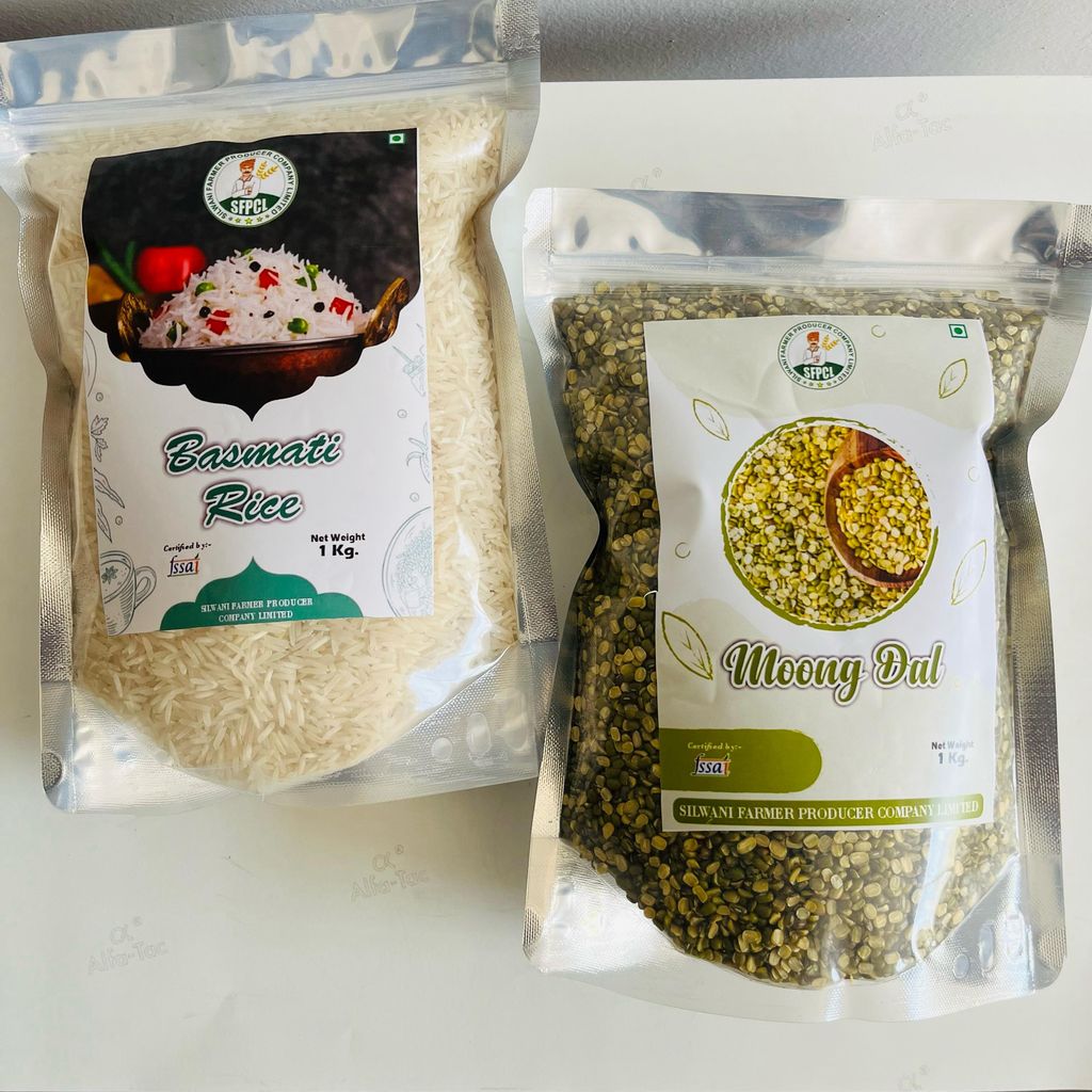 Moong chilka Dal and Basmati Rice view 2