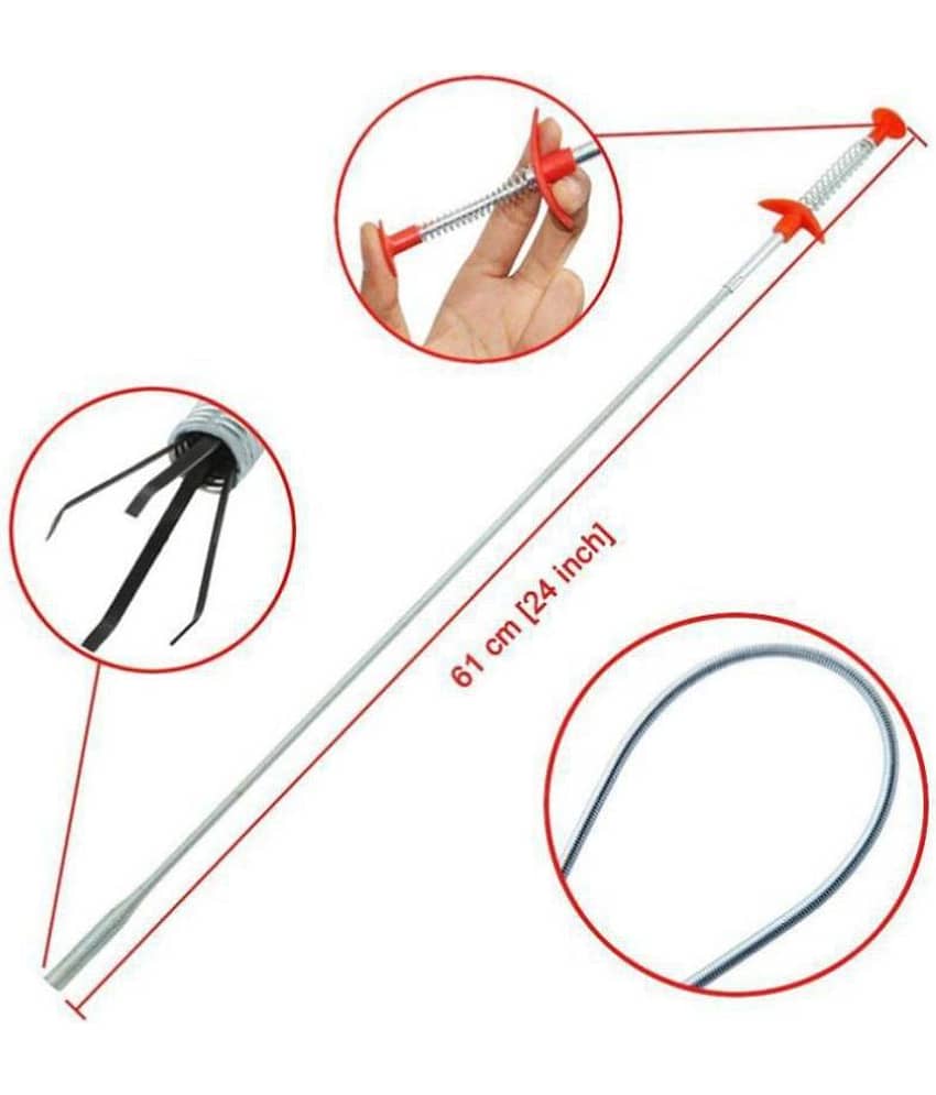 SACHIN SALES Silver Steel Drain Cleaner view 2