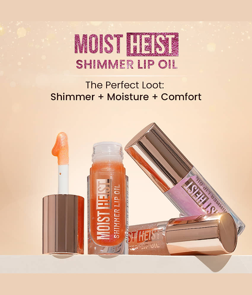 Swiss Beauty Moist Heist Shimmer Lip Oil , 4.8 g, Pink Flicker view 2