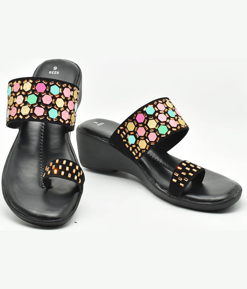 Dream Makers - Black Women's Slip On Heels view 2