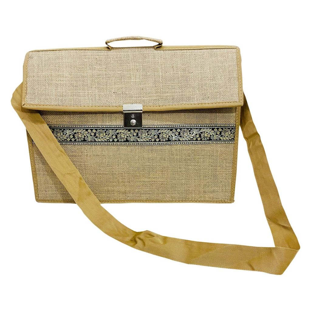 Garvi Gurjari (A Gujarat Govt Enterprise Handmade Plain Jute Office Bag(GGCMJB07)