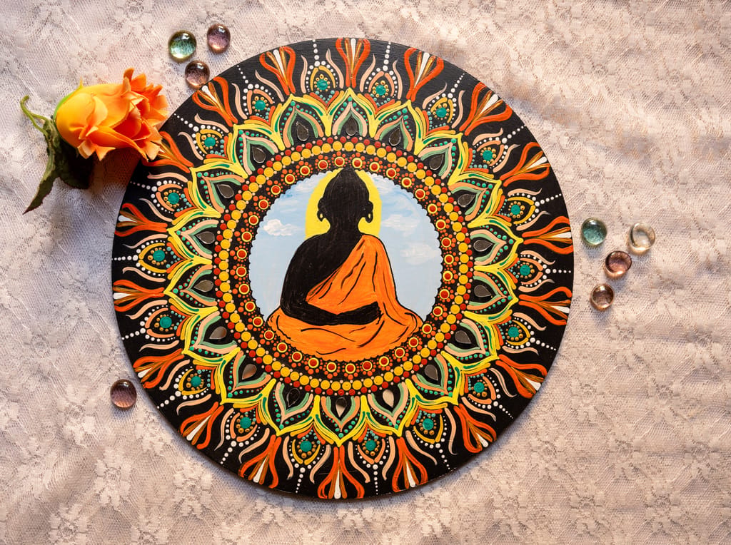 Meditating Buddha Mandala view 2