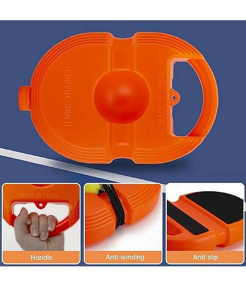 FEDIFU Tennis Trainer Rebound Ball with String Solo Tennis Trainer Set Self Tennis Practice Ball with String Cricket Trainer Rebound Ball with Rope Fill Sand or Water view 2