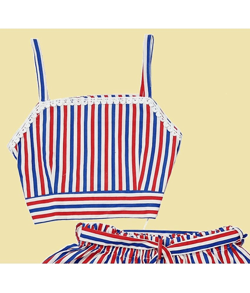 harshvardhanmart.com Pack of 1 Baby Girls Cotton Top & Shorts ( Multi ) view 2