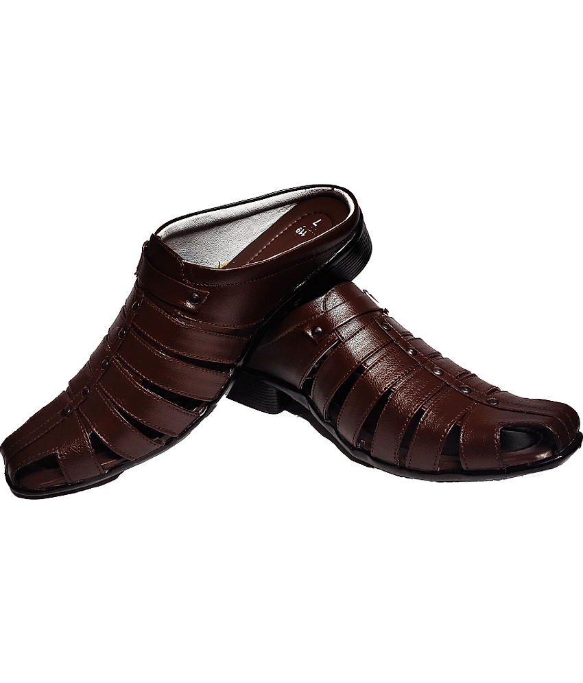 RAGE GAZE - Brown Men's Sandals view 2