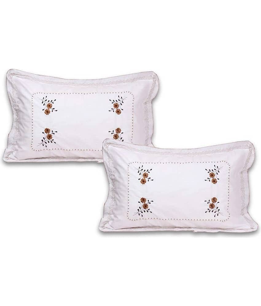 MAHALUXMI COLLECTION Pack of 6 White Pillow Cover (18 X 28 Inch) view 2