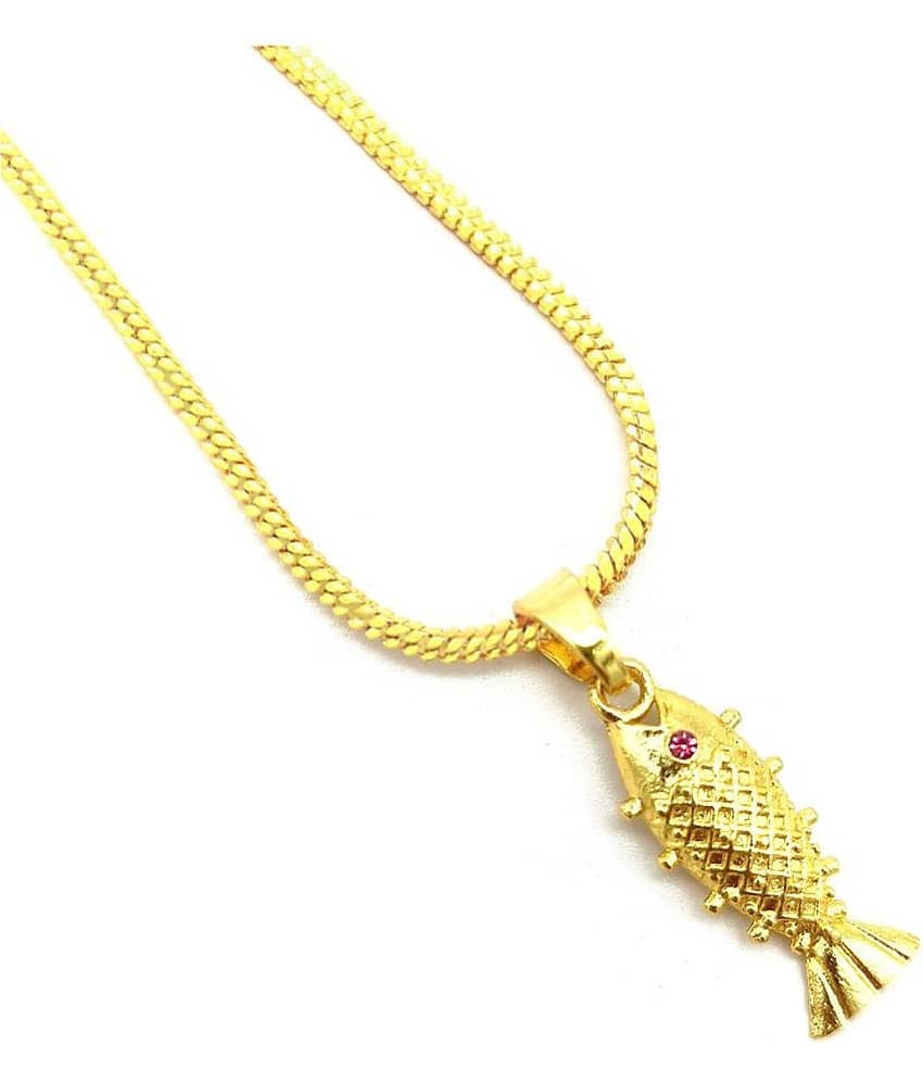 Jewarhaat - Golden Pendant ( Pack of 1 ) view 2