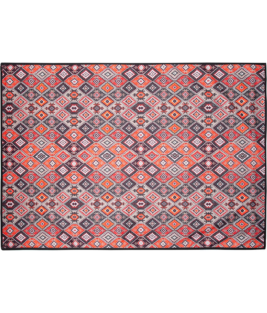 Aazeem Navy Velvet Carpet Abstract 3x5 Ft view 2
