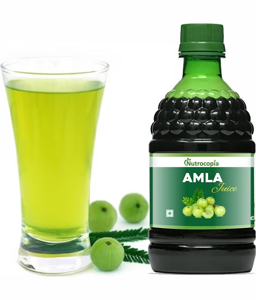 NUTROCOPIA Amla Juice - 400 ml | Rich Source of Vitamin C | Effective Antioxidants for Immunity boosting | Pure, Natural and 100% Ayurvedic Juice - Pack of 4 view 2