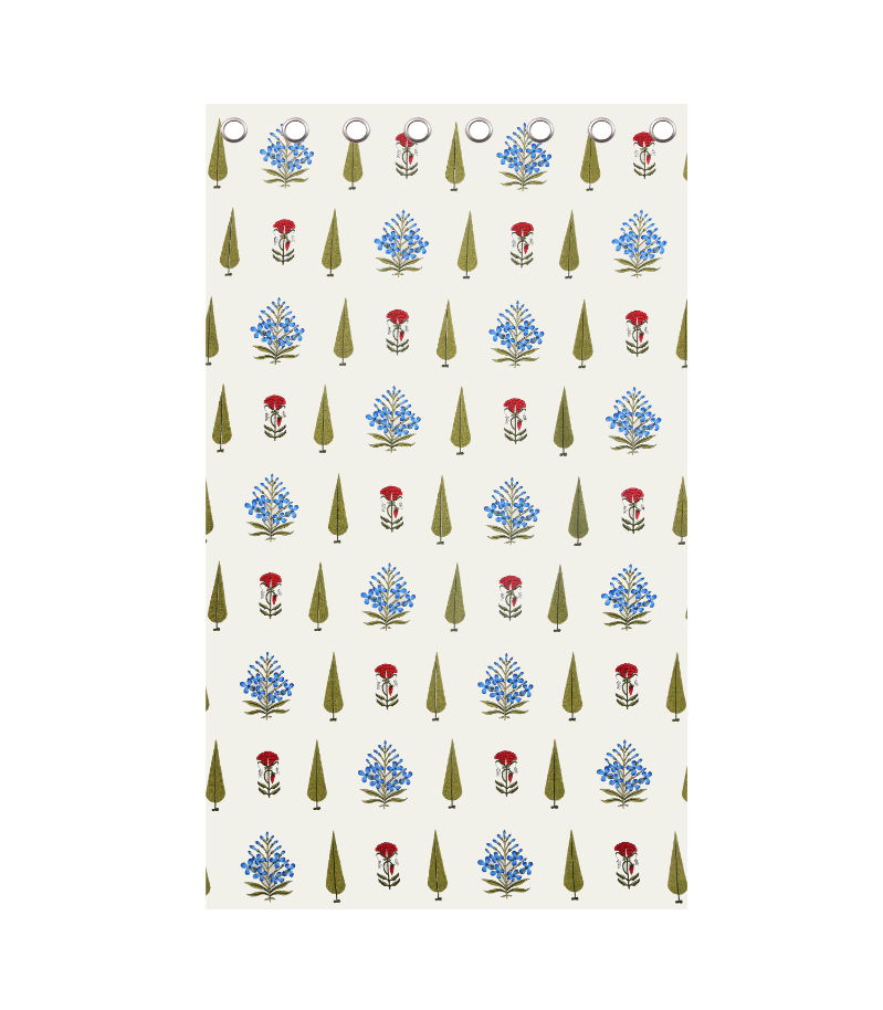 Jaipur Mela Cotton Curtains Elite Hand Block Printed Collection ( 7 Feet) view 2