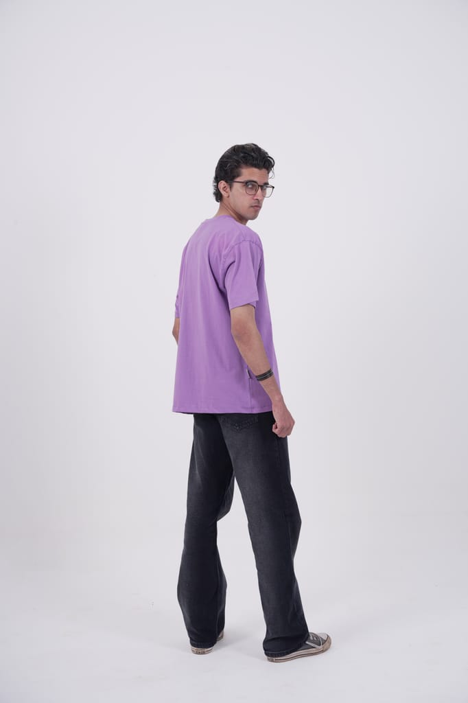 Essential Basics 210GSM Oversized plain T-Shirt view 2