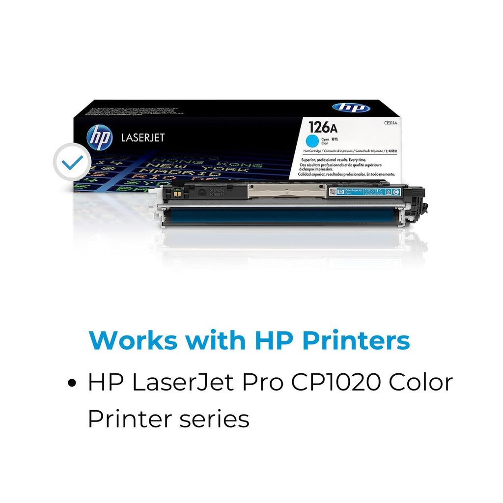 HP 126A Cyan Original LaserJet Toner Cartridge (CE311A) view 2