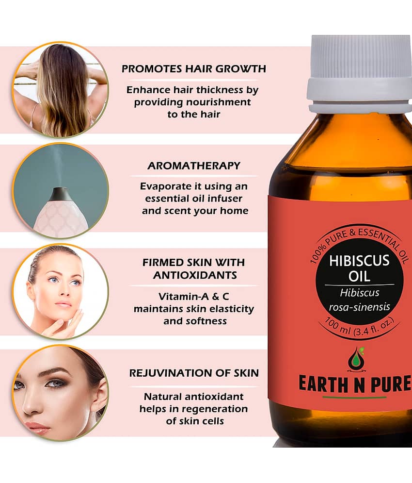 Earth N Pure - Hibiscus Essential Oil 100 mL ( Pack of 1 ) view 2
