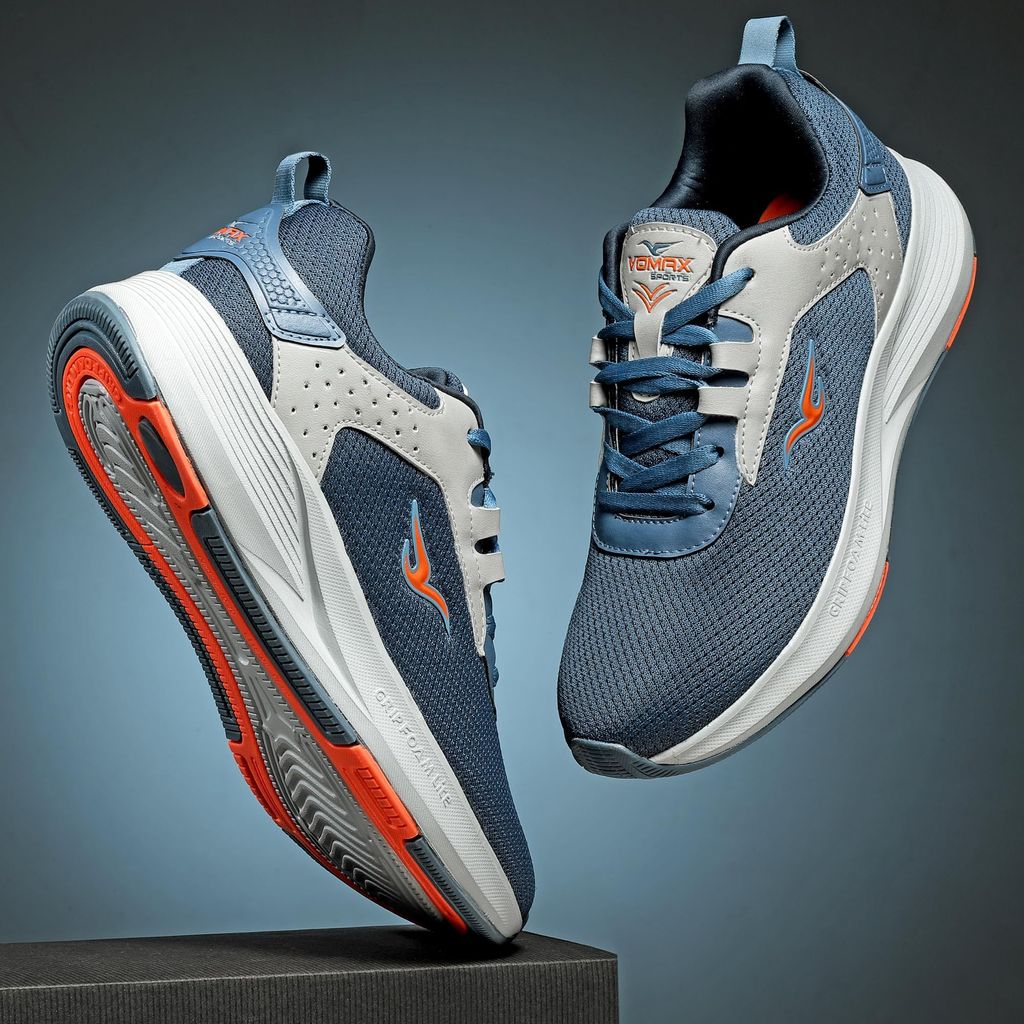 VOMAX SPORTS York-02 Men's Breathable and Lightweight Mesh Upper Walking, Road Running Shoes view 2