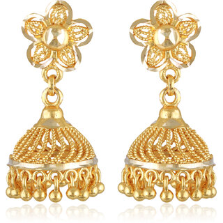 Vivastri Shimmering Charming Screw Jhumka Earring for Women and Girls [VIVA2681ERG] view 2
