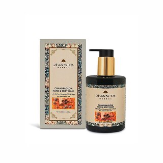 Jivanta Chandraglow Luxury Herbal Body Wash Gentle Deep Cleansing, Hydrating Skin 250ml