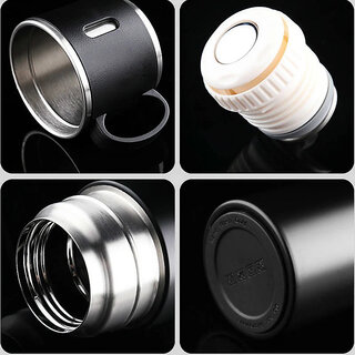 IMECO ECO-FLASK Stainless Steel Bottle 500 ml Black, Insulated Leakproof BPA Free view 2