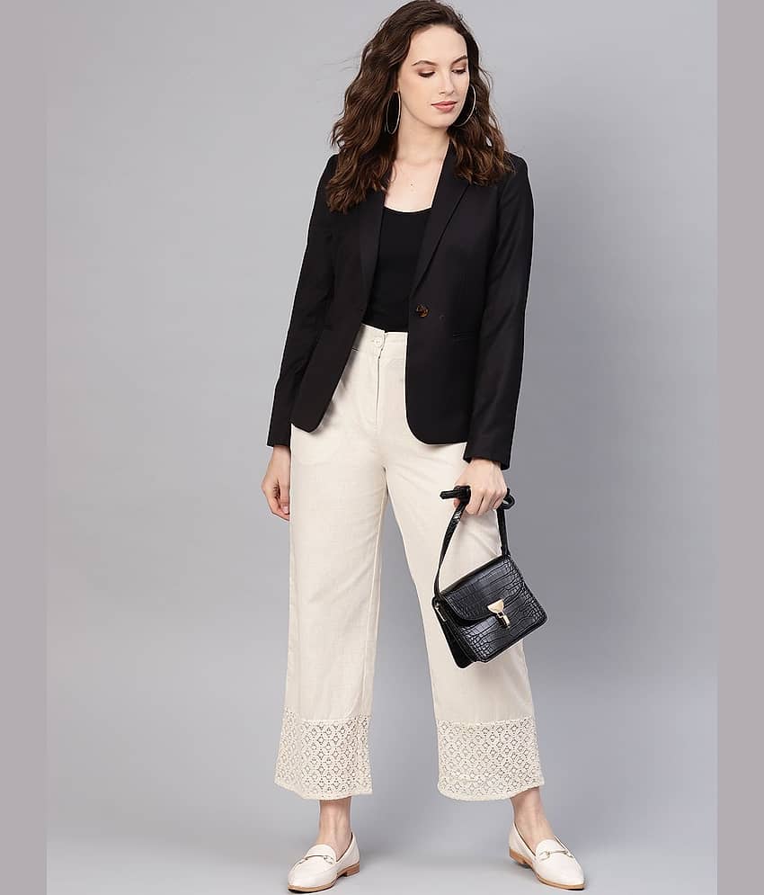 Juniper - White Cotton Wide leg Women's Palazzos ( Pack of 1 ) view 2