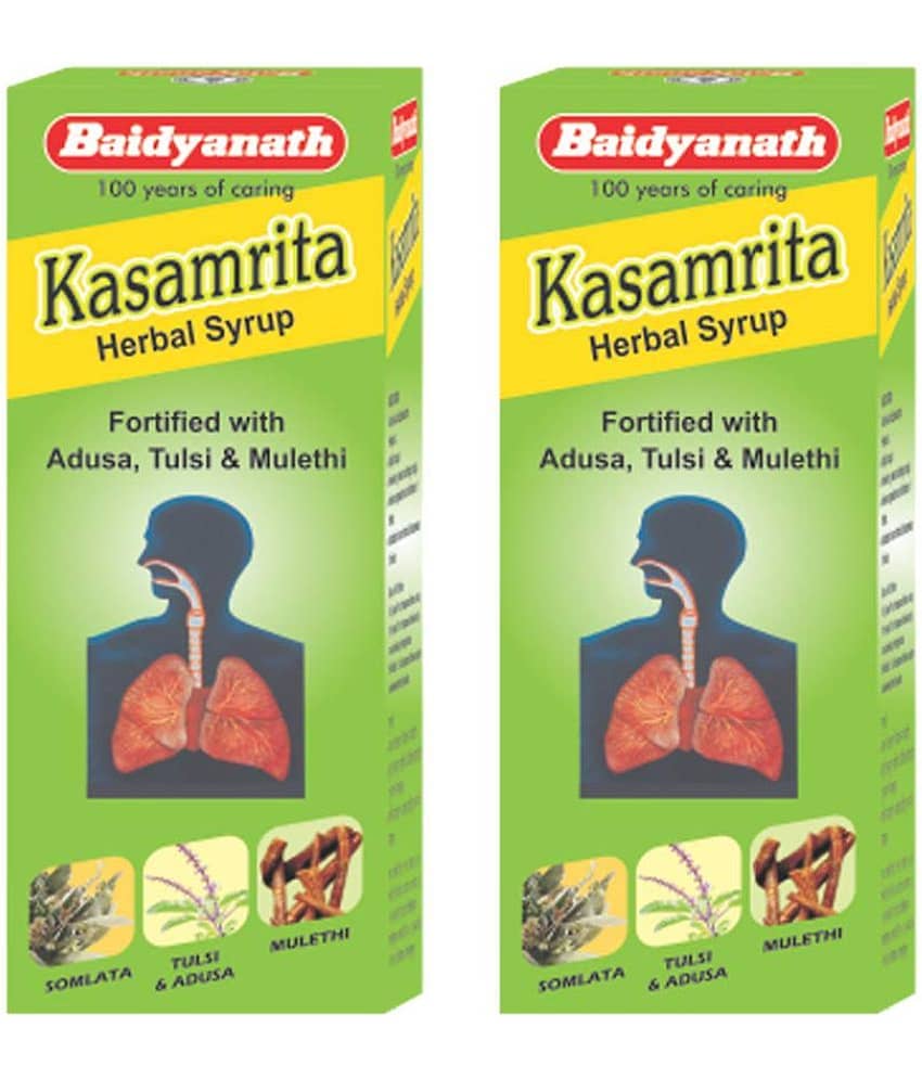 Baidyanath Kasamrit Herbal Cough Syrup 100Ml (Pack of 2) view 2