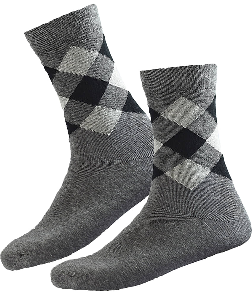 hicode - Blended Multicolor Men's Full Length Socks ( Pack of 6 ) view 2