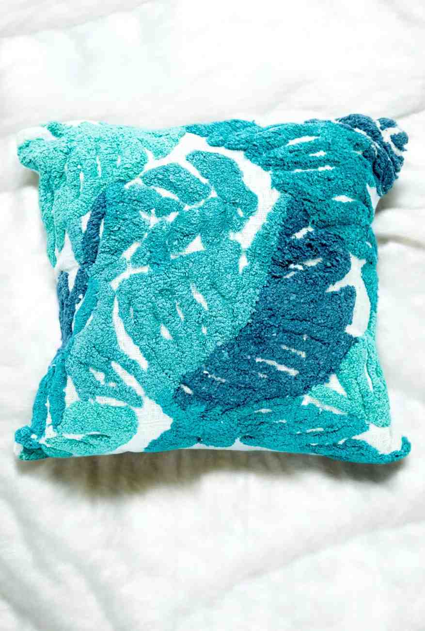 Turkish Blue Cotton Cheer Tufted Cushion with Cover- Set of 2 view 2