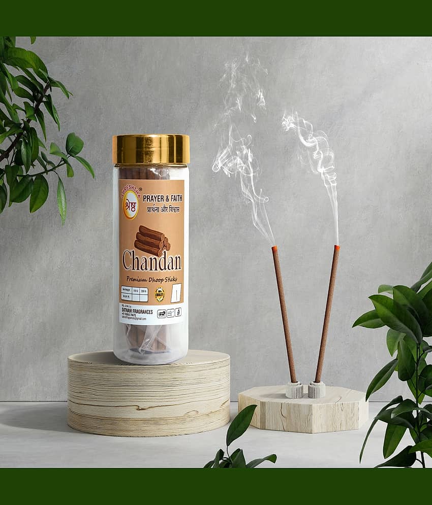 SHRESHTHA Incense Dhoop Sticks Rose,Pure Sandal,Mogra,Kasturi 400 gm ( Pack of 4 ) view 2