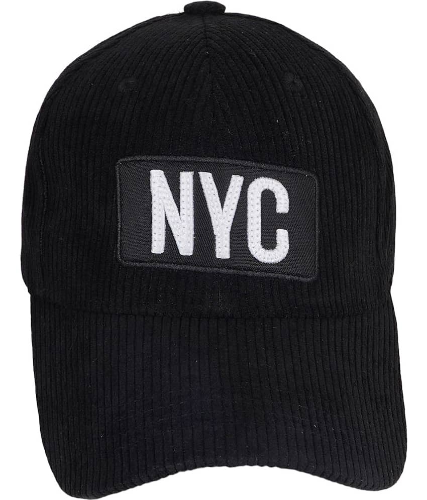 valdez Black Cotton Blend Men's Cap ( Pack of 1 ) view 2