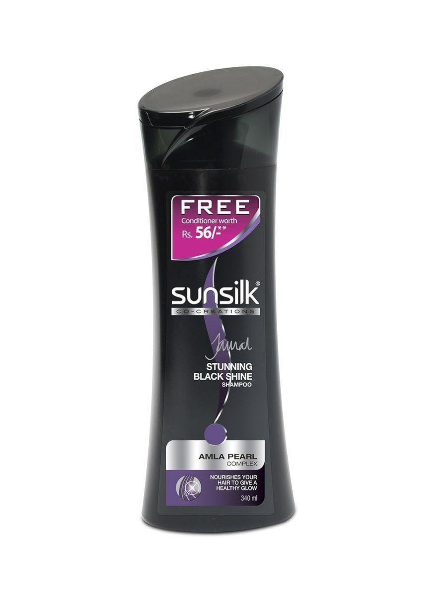 Sunsilk Stunning Black Shine Shampoo 340Ml view 2