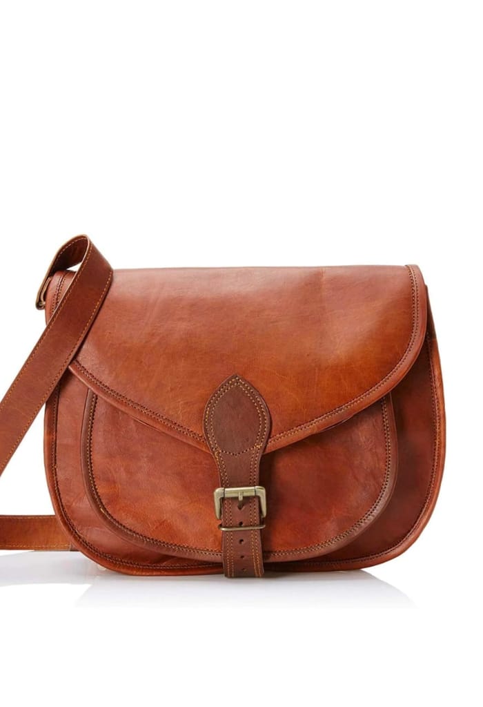 Ganpati Enterprise Handcrafted Leather Sling Bag for Girls and Women view 2
