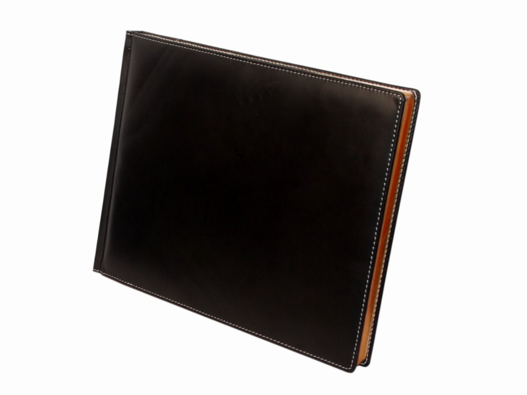 Sukeshcraft PU Guest Notebook with White and Grey Paper Print in Mat Black - Ideal for Journals, Notes, and Gifts view 2