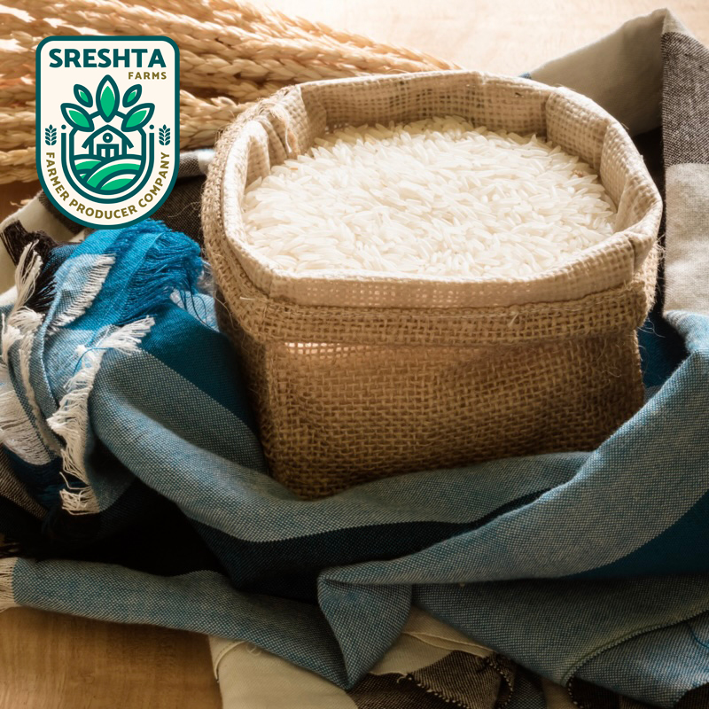 Sreshta Farms Organic White Rice (Mysore Mallige Variety)