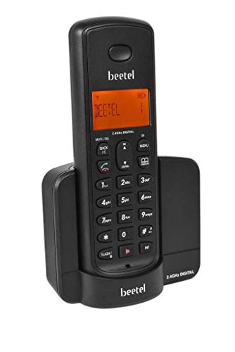 Beetel X90 2.4Ghz Cordless Landline Phone with Caller ID Display, Stores 50 Contacts, Upto 8Hrs of Talk Time, Solid Build Quality, Alarm Function, Auto Answer, Mute & Flash Function (Black X90) view 2