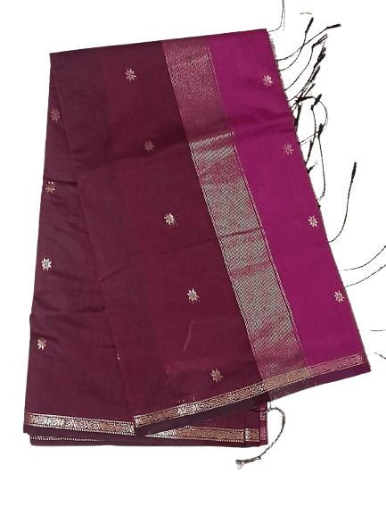 Kalyani Cotton Saree for Women | Soft Pure Cotton Saree with Blouse Piece | Traditional Daily Wear Handloom Style Saree | Lightweight Breathable Cotton Saree for Office, Casual & Festive Wear | with blouse view 2