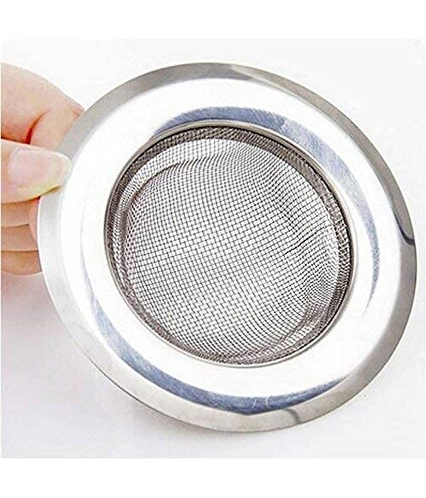 Multi Deal Kitchen Sink Strainer Stainless Steel Jali Waste Filter | Drain Basin Basket Filter Drainer Sink Jali 2pcs view 2