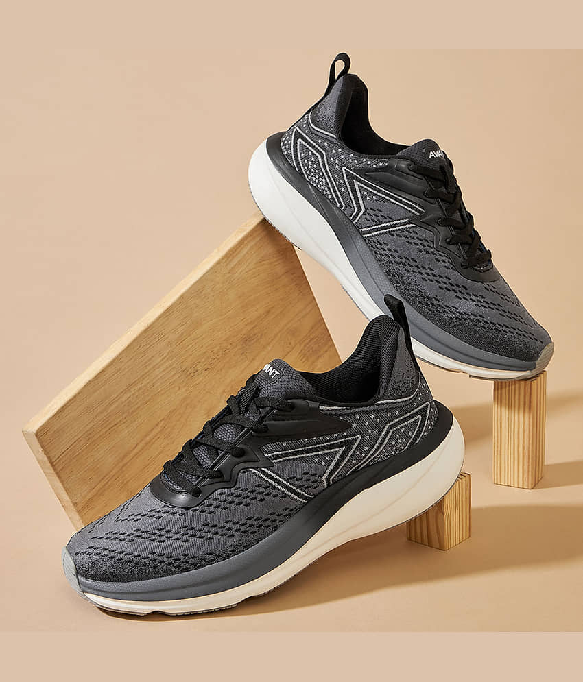 Avant PowerUp Black Men's Sports Running Shoes view 2