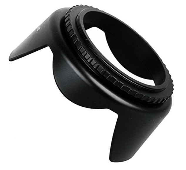 Hanumex® 49mm Flower Lens Hood Screw Mount for Canon Nikon Sony Olympus Pentax & All Other Digital SLR Cameras SLT-A33 A35 A55 A58 A65 A77 A99 A3000 A5000 a5100 A6000 DSLR330 L view 2