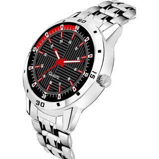 HRV Men's Round Dial Silver Strap Analog Watch view 2