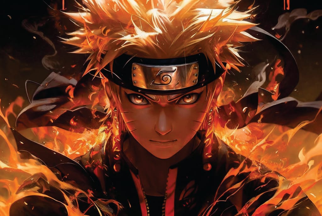 Naruto Uzumaki Laptop Skin view 2