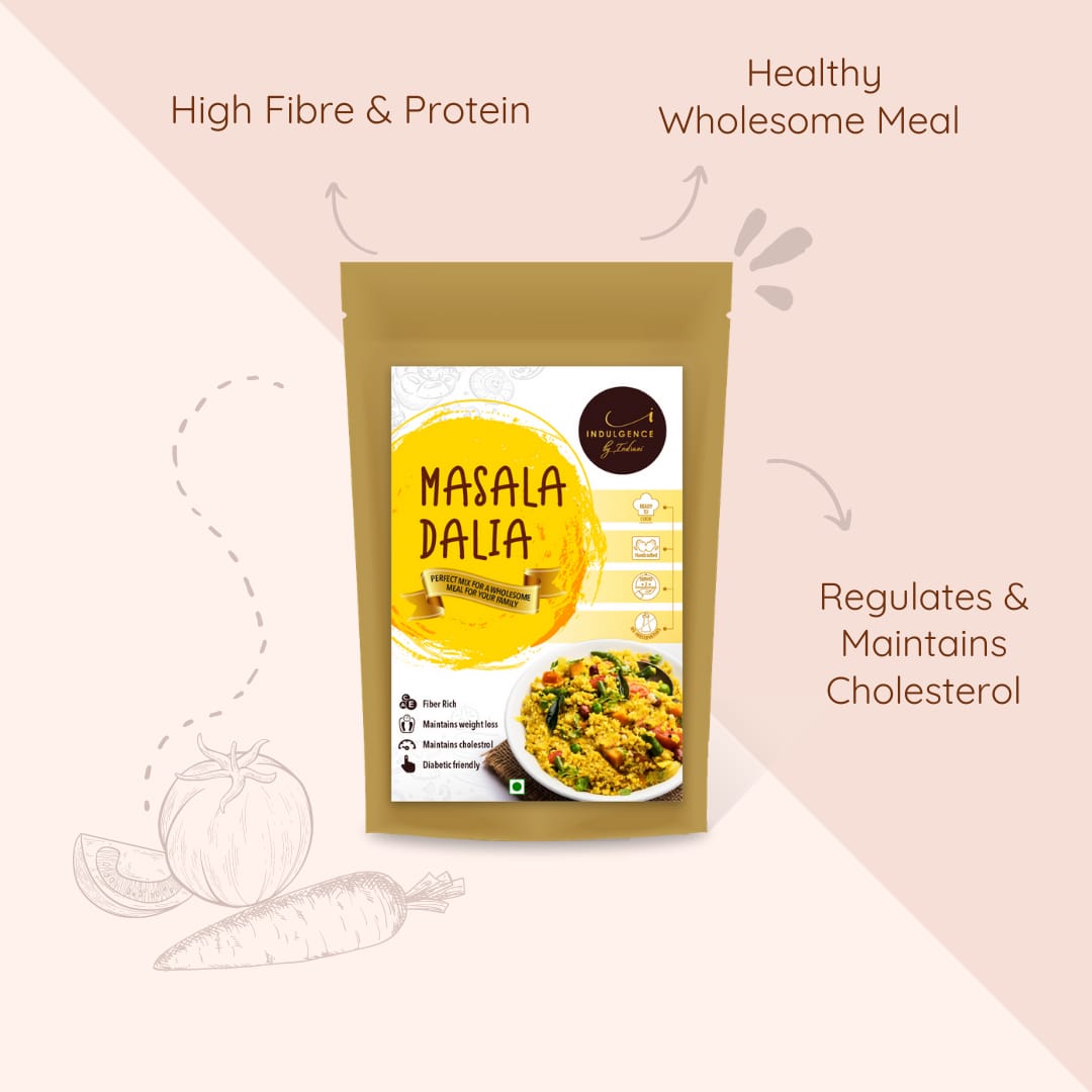 Indulgence Masala Vegetable Dalia Mix Pack of 2(300gms) view 2