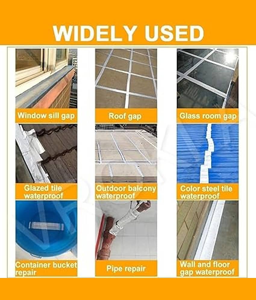 THRIFTKART - Waterproof Repair Tape for Pipe Leakage Roof Water Leakage Solution (3 mtrs) Aluminium Foil Tape Waterproof Adhesive Sealing Butyl Rubber Tape for Surface Crack view 2