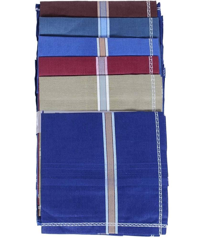 THRIFTKART Multicolor Cotton Men's Handkerchief ( Pack of 12 ) view 2