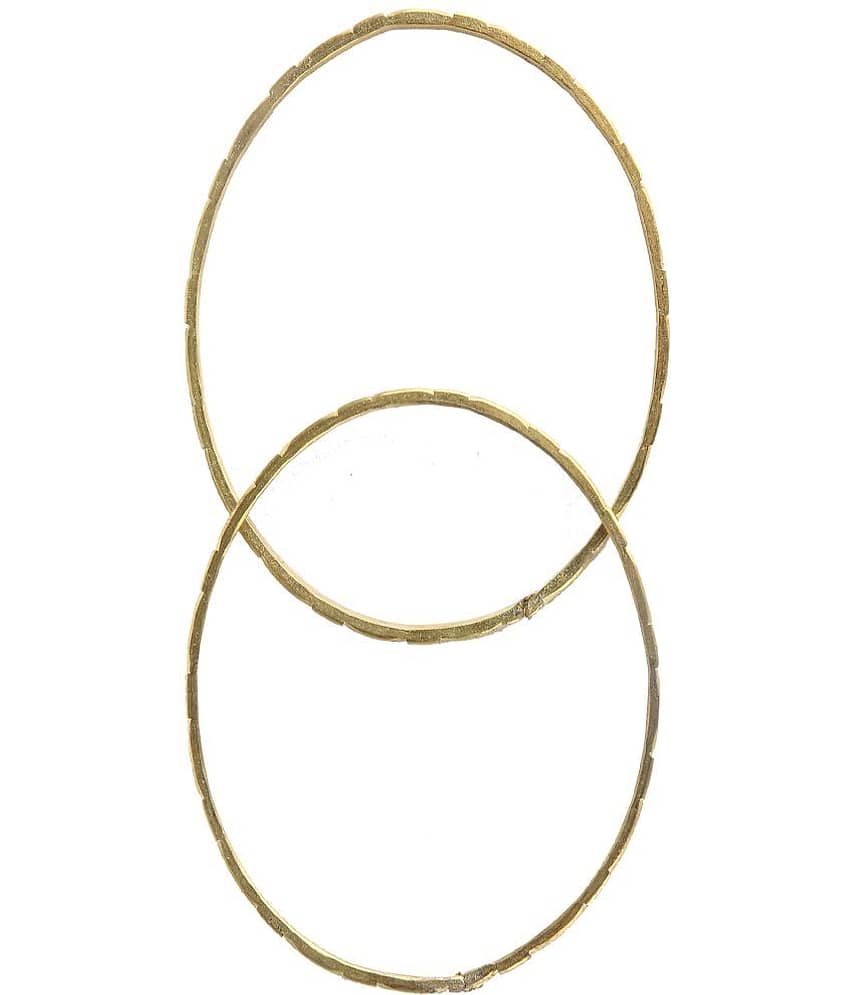 Bovzen Gold Bangle ( Pack of 2 ) view 2