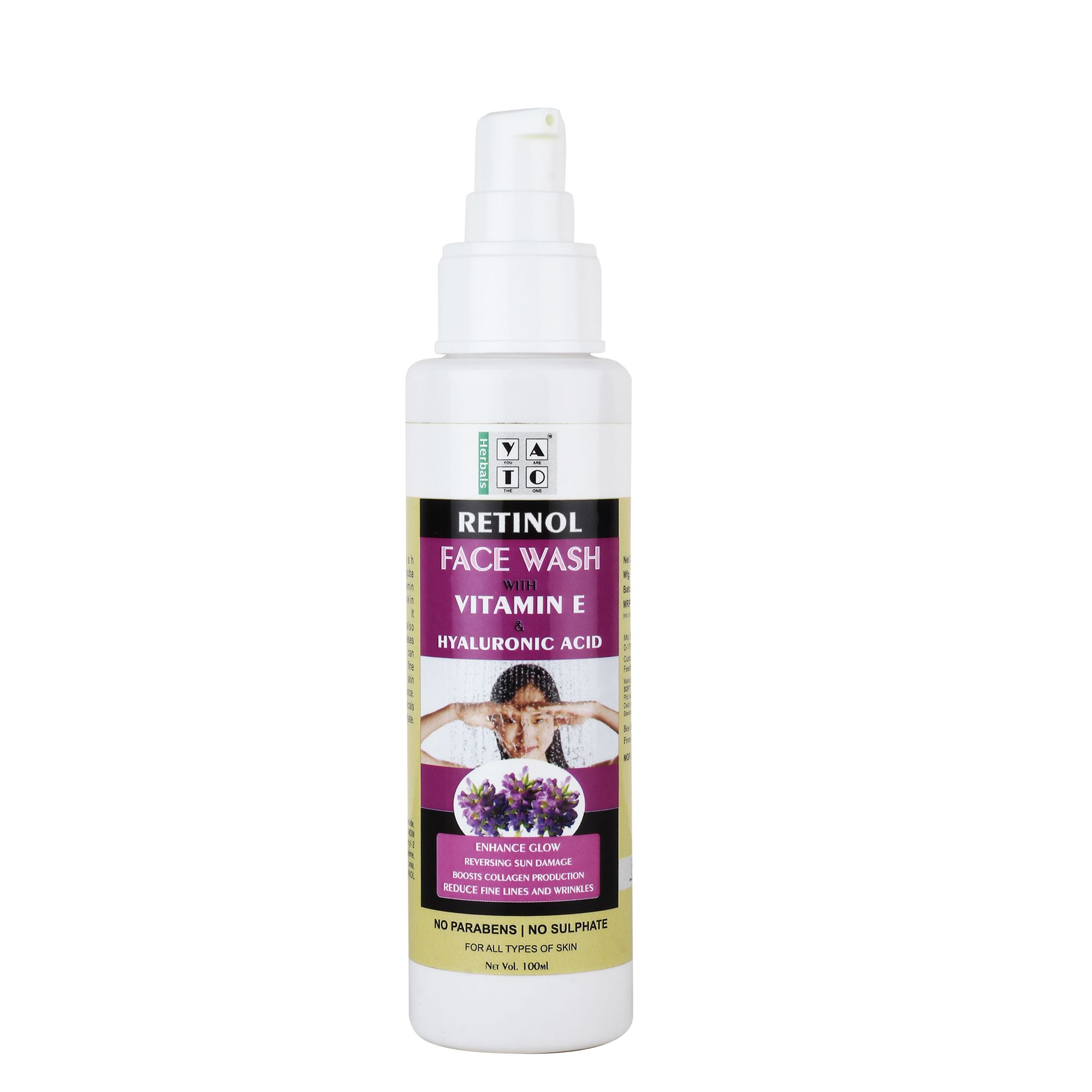 YATO Herbals Retinol Face was With Vitamin E And Hyaluronic Acid For Wrinkles And Fine Lines view 2