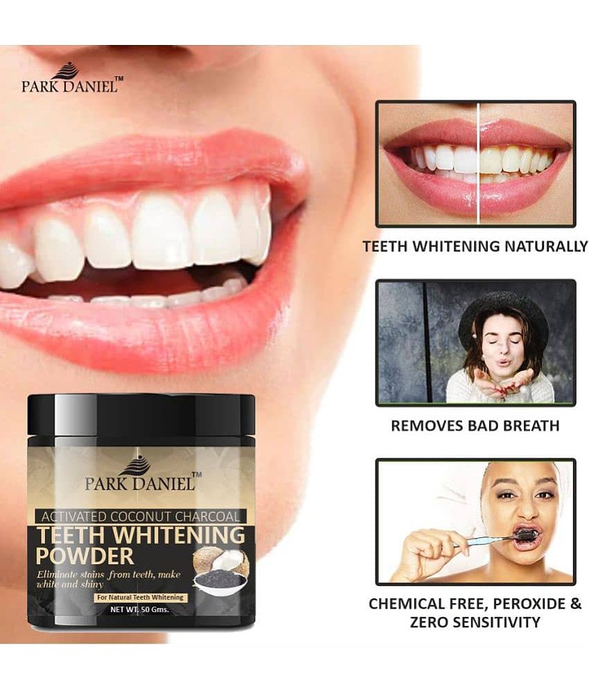 Park Daniel Coconut Shell Activated Charcoal Tooth Powder Breath Freshener 50 g view 2