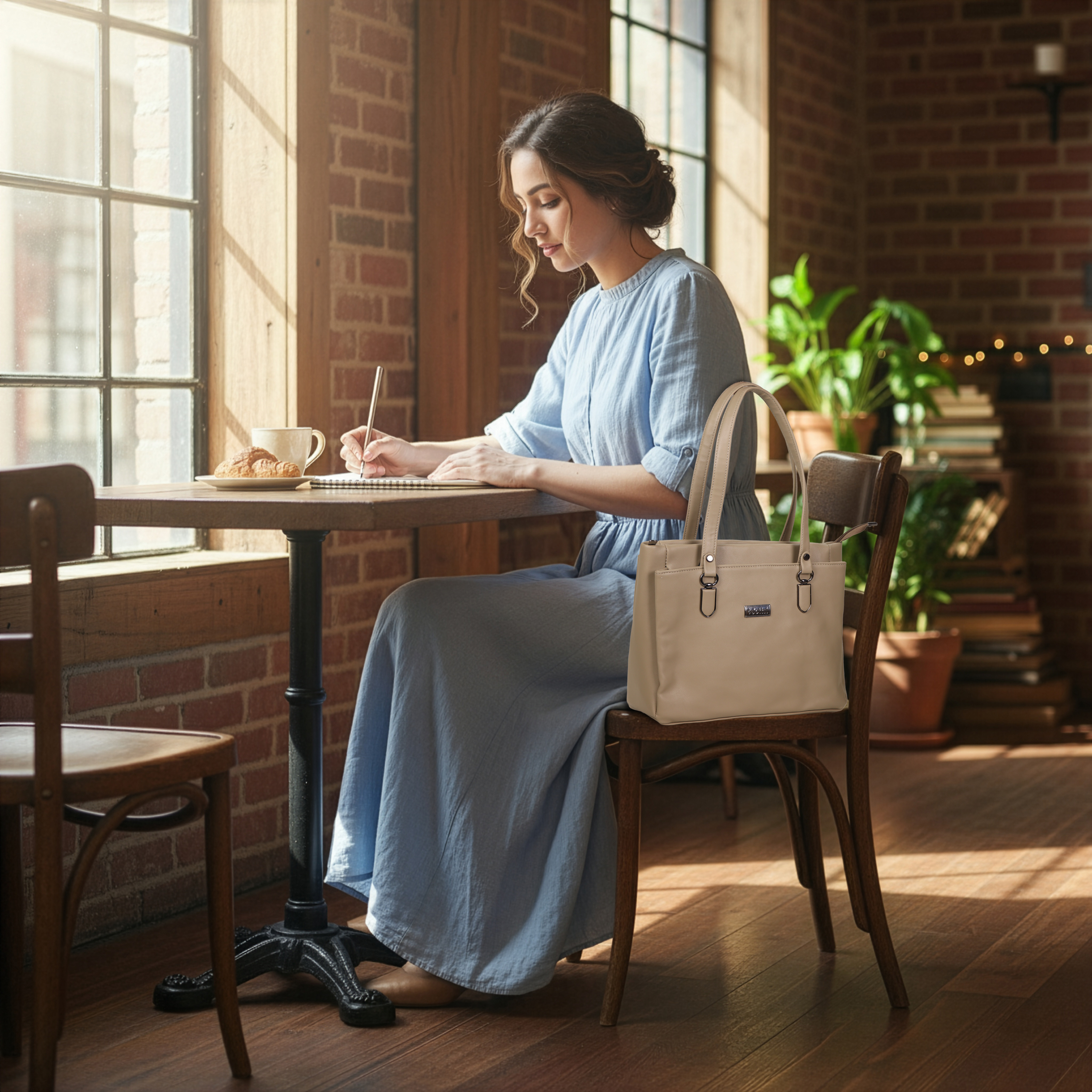 Jothi City Glow Handbag | Stylish Synthetic Leather Handbag | 9.1L Capacity | Multiple Compartments | Elegant and Durable Design | Available in 7 Colors view 2