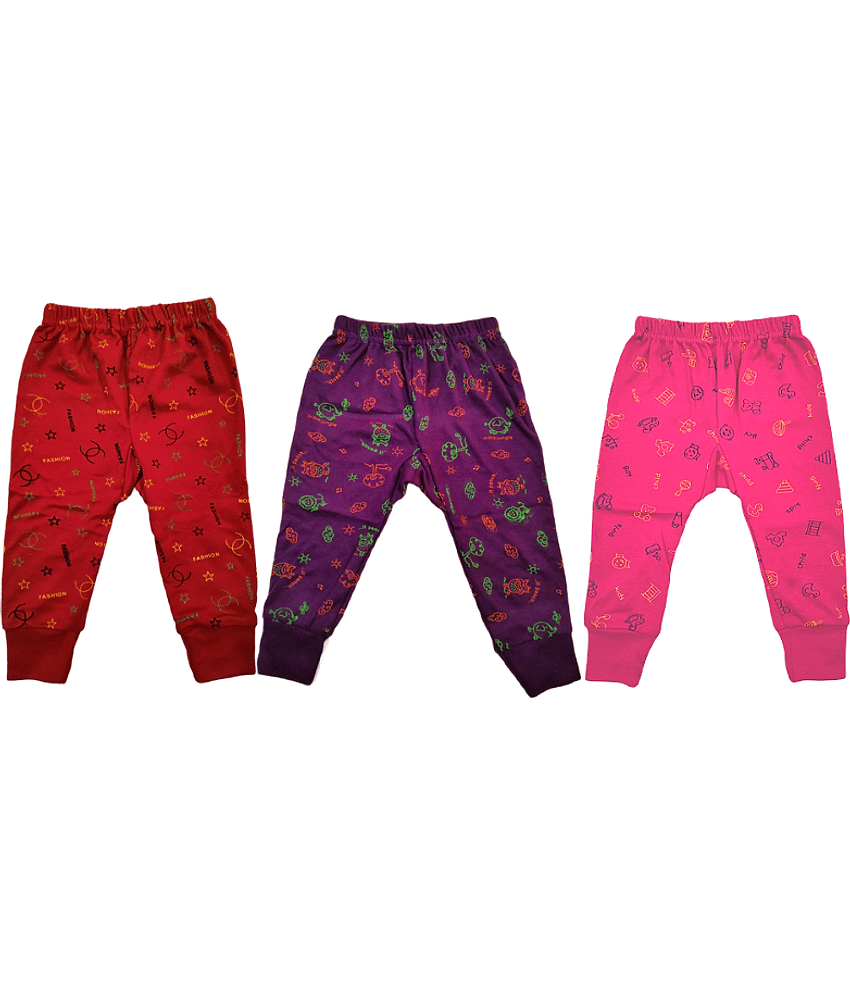 DAYAKU Pack of 3 Baby Boy,Baby Girl Hoisery Pyjama ( Multi Color ) view 2